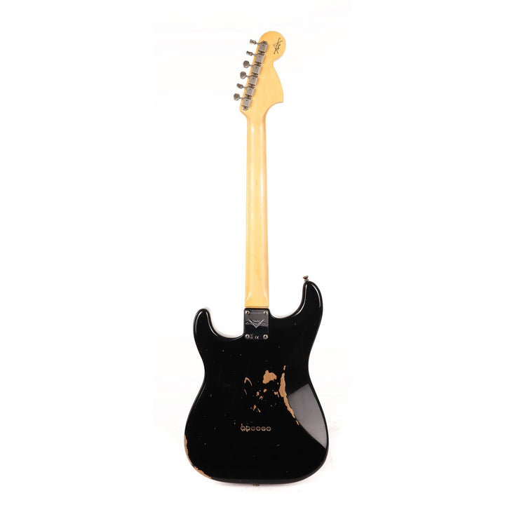 Fender Custom Shop 1969 Stratocaster Relic Black Reverse Headstock