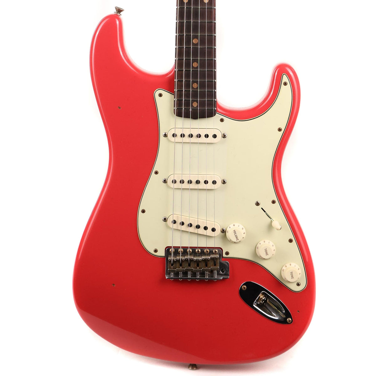 Fender Custom Shop 1963 Roasted Alder Stratocaster Journeyman Relic Fiesta Red Used — 1