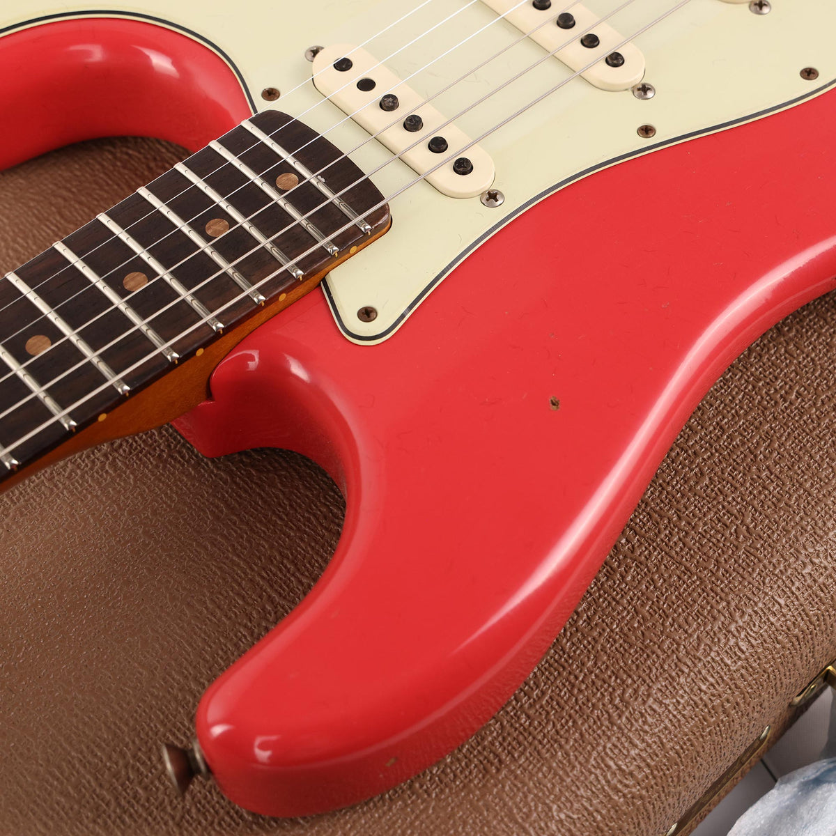 Fender Custom Shop 1963 Roasted Alder Stratocaster Journeyman Relic Fiesta Red Used — 7