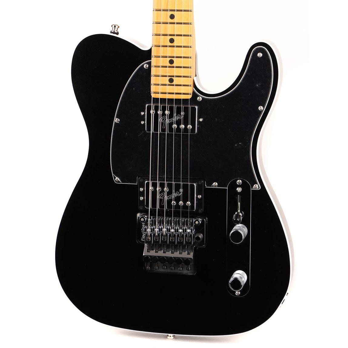 Fender Ultra Luxe Telecaster Floyd Rose Mystic Black | The Music Zoo