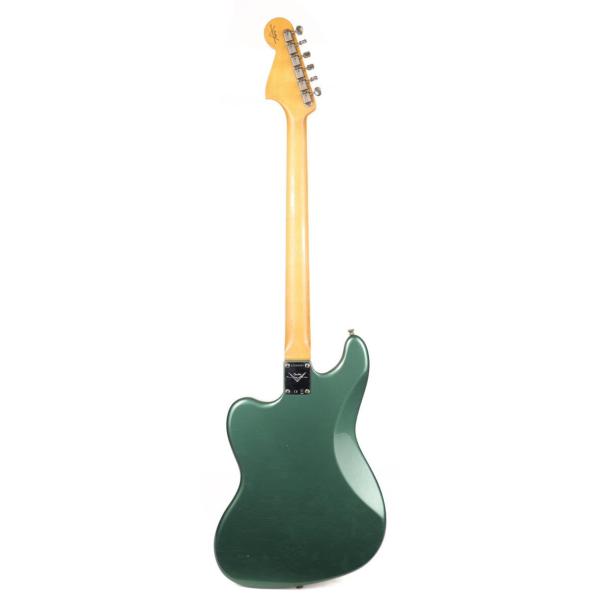 Fender Custom Shop Bass VI Journeyman Relic Aged Sherwood Green Metallic — 3