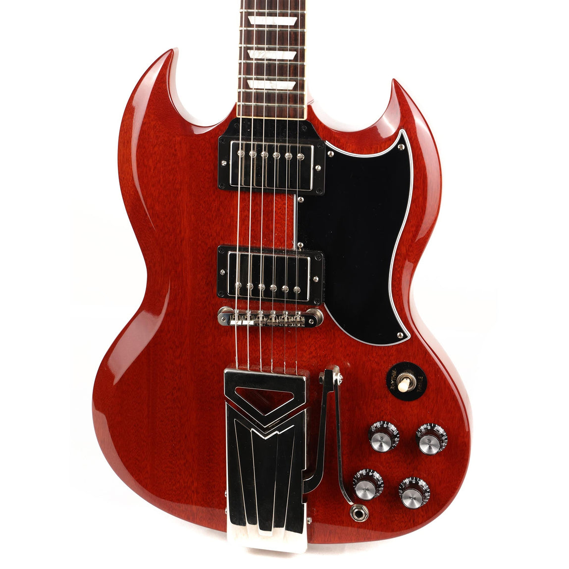 Gibson SG Standard ’61 Sideways Vibrola Review: Gibson SG Junior, SG Standard '61 Maestro Vibrola