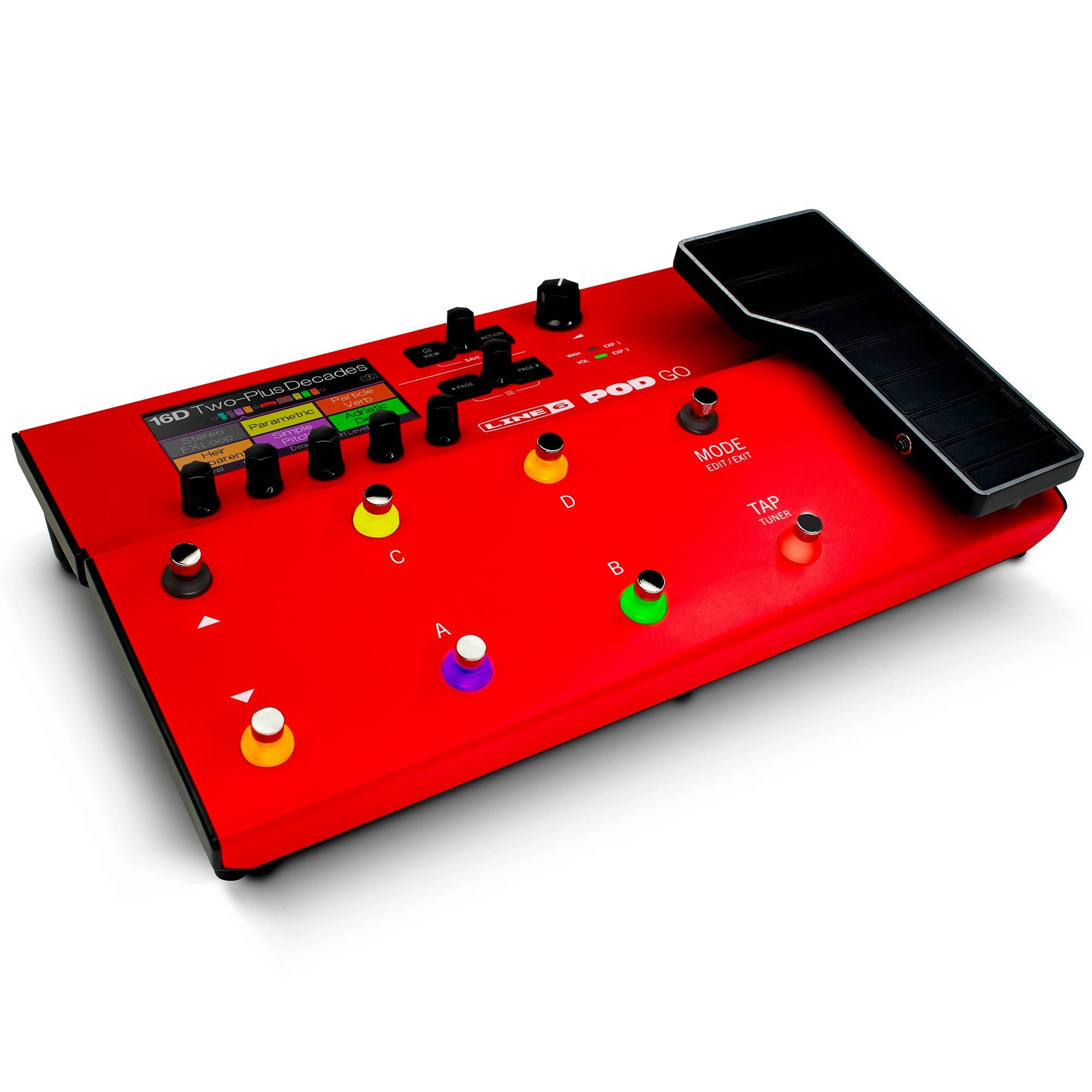 Line 6 Pod Go Multi-Effects Processor Limited Edition Red | The 