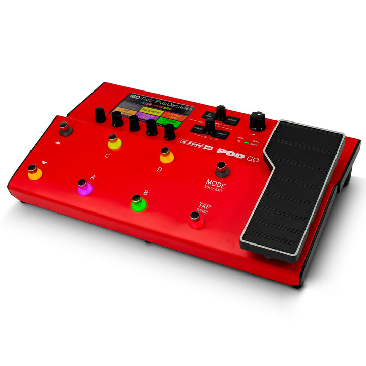 Line 6 Pod Go Multi-Effects Processor Limited Edition Red