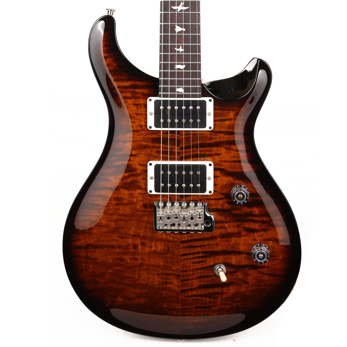 PRS CE24 Amber with Black Wrap Burst 2022 — 1