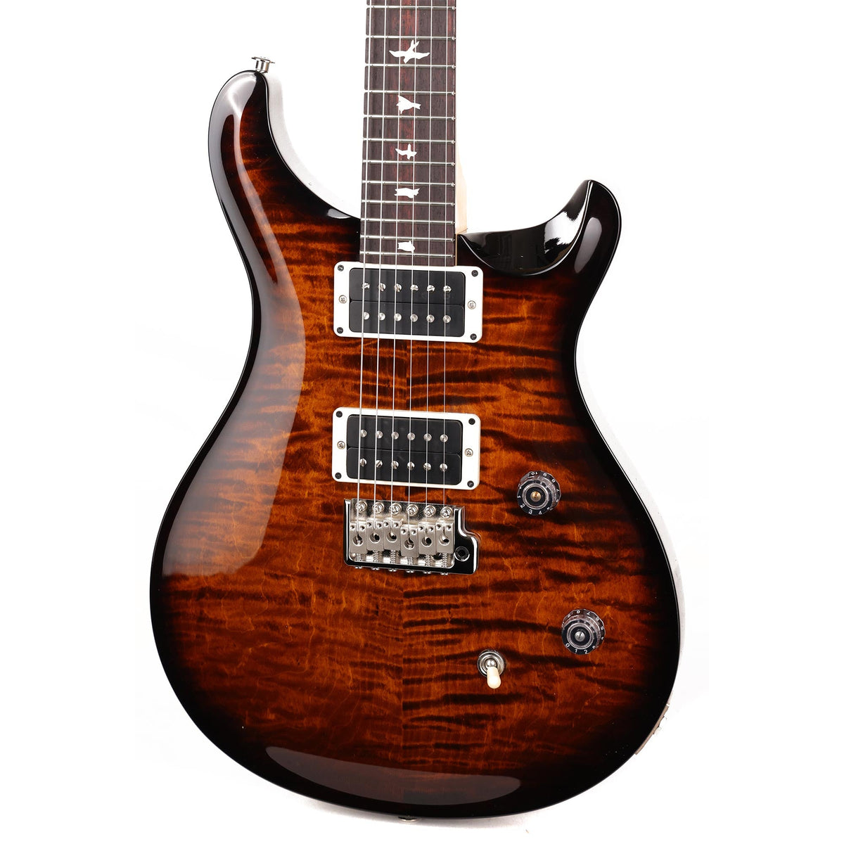 PRS CE24 Amber with Black Wrap Burst 2022 — 7