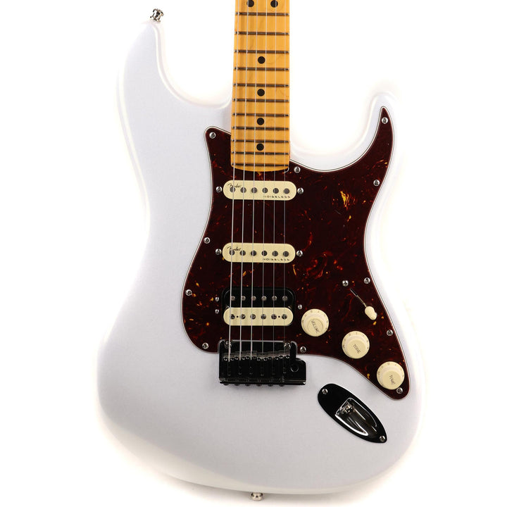 Fender American Ultra Stratocaster HSS Guitar Arctic Pearl Used