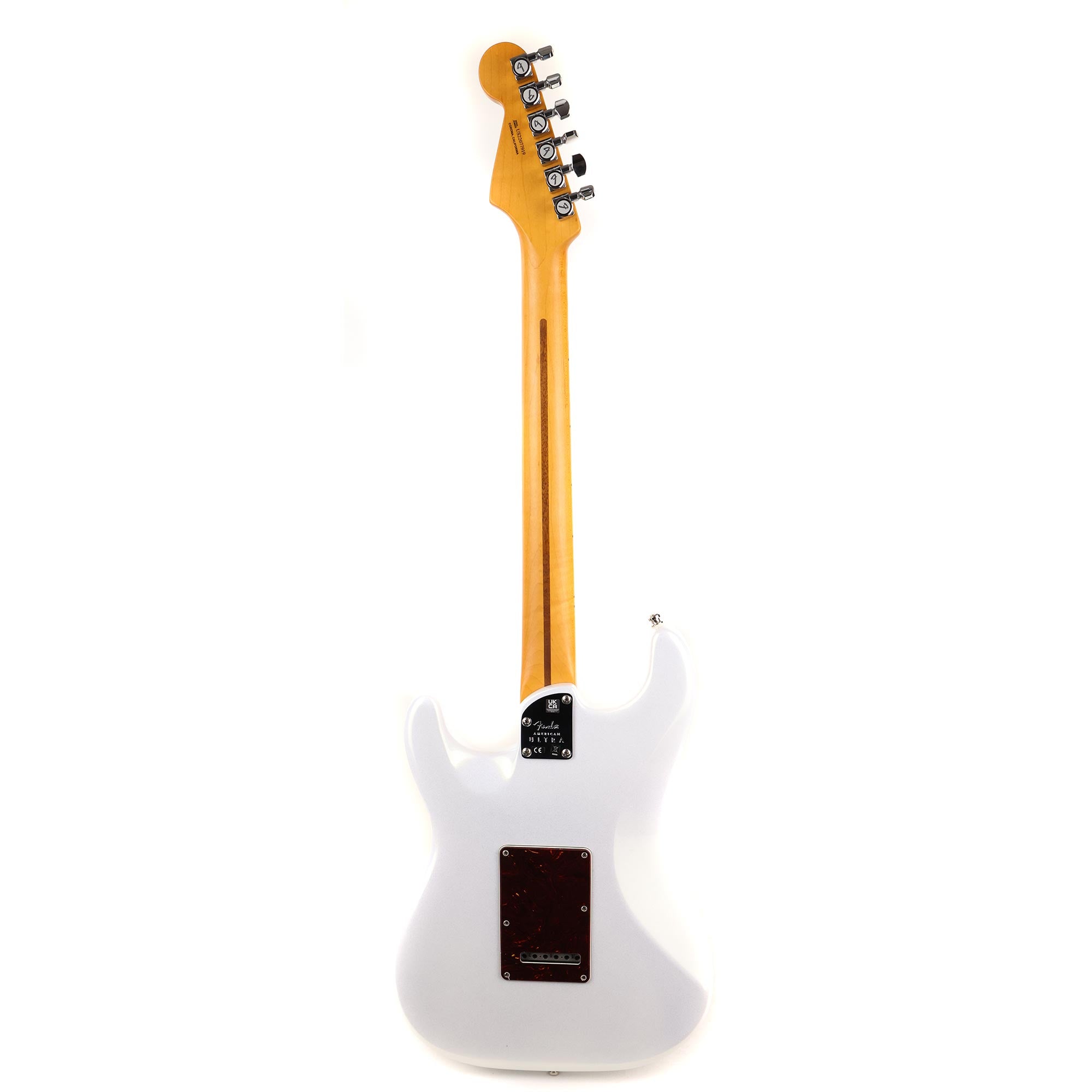 Fender American Ultra Stratocaster HSS Guitar Arctic Pearl Used