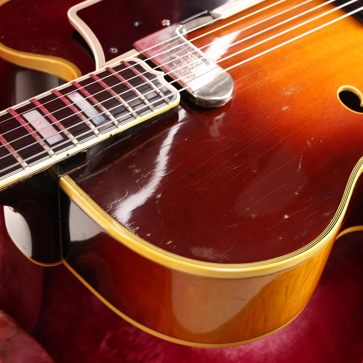 1962 Gibson L-5C Vintage Archtop Guitar Sunburst — 8