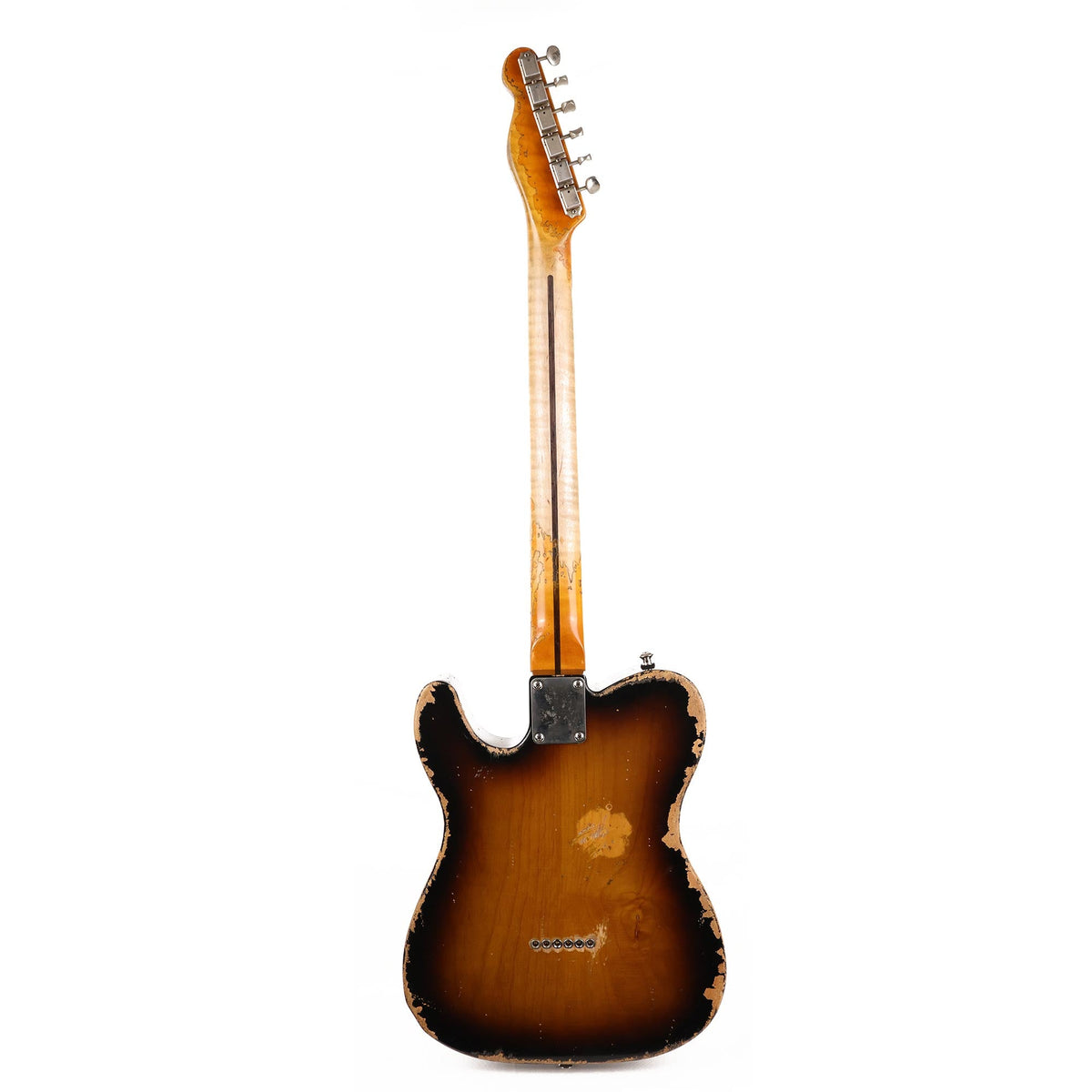 MJT VTT Body Partscaster Telecaster-Style Guitar 2-Tone Sunburst Aged Used — 3