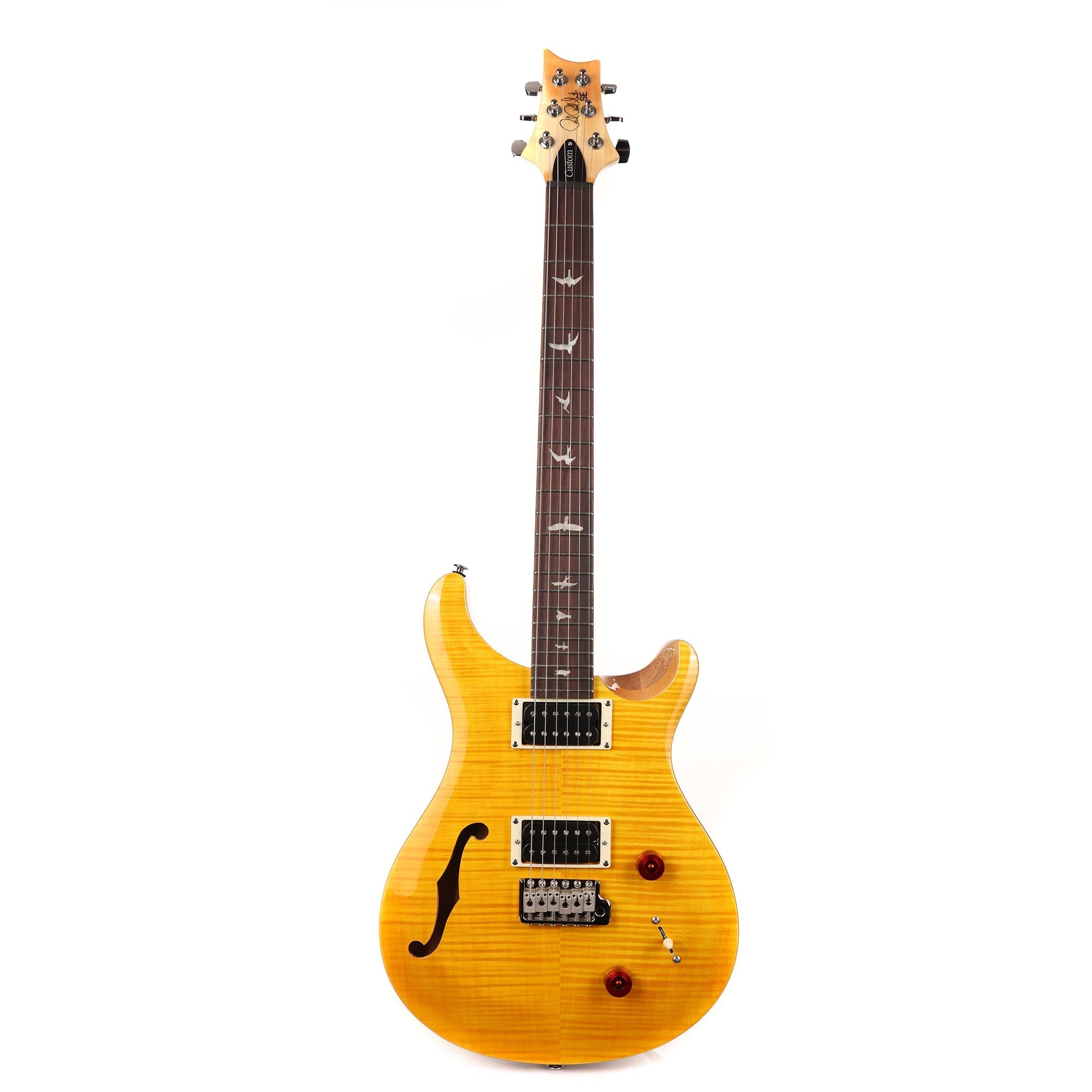 PRS SE Custom 22 Semi-Hollow Santana Yellow | The Music Zoo