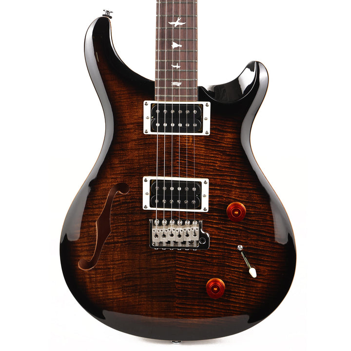 PRS SE Custom 22 Semi-Hollow Black Gold Sunburst