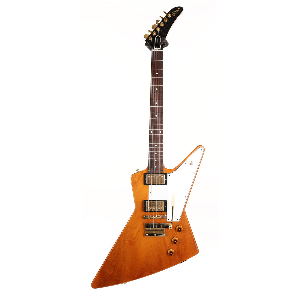 Gibson Custom Shop 1958 Explorer Heavy Antique Natural VOS Made 2 Measure Maestro Tailpiece Used — 2
