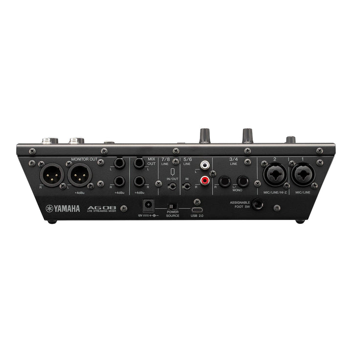 Yamaha AG08 8-Channel Live Streaming Mixer Black