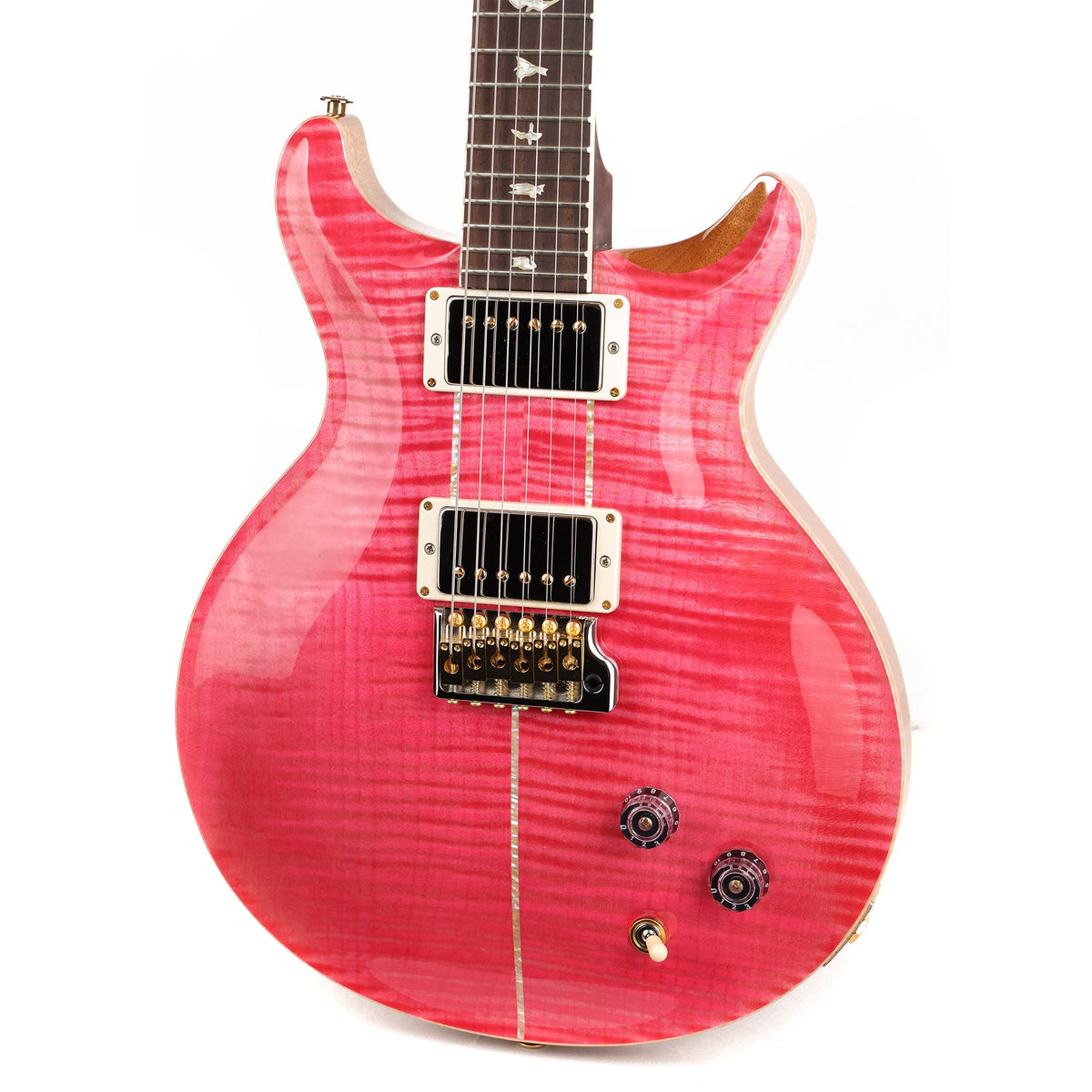 PRS Santana Retro Wood Library Brazilian Rosewood Fretboard Bonnie Pink — 7