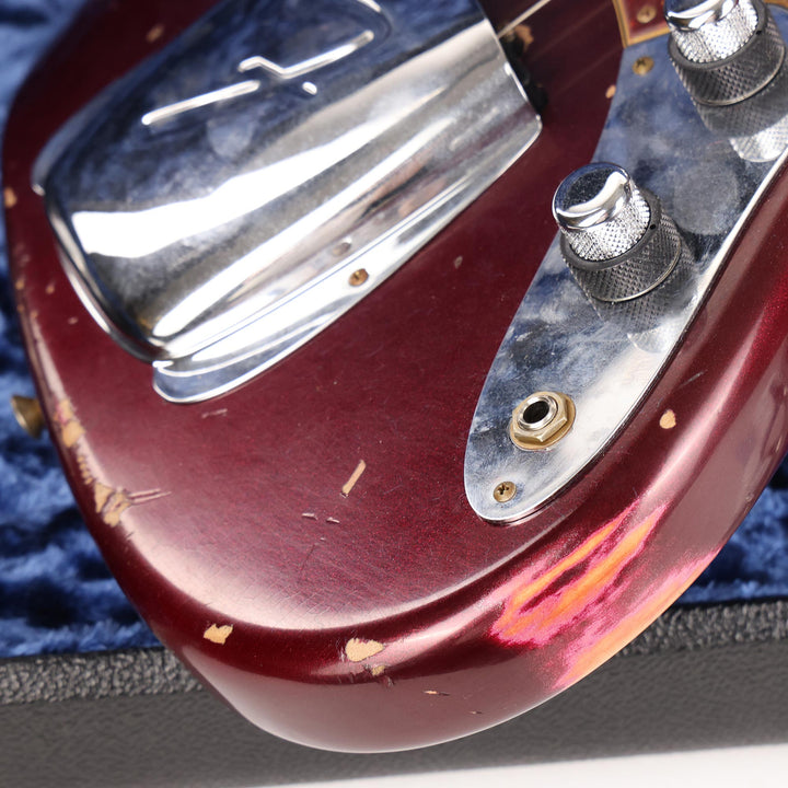 Fender Custom Shop 1962 Jazz Bass Relic Faded Aged Oxblood