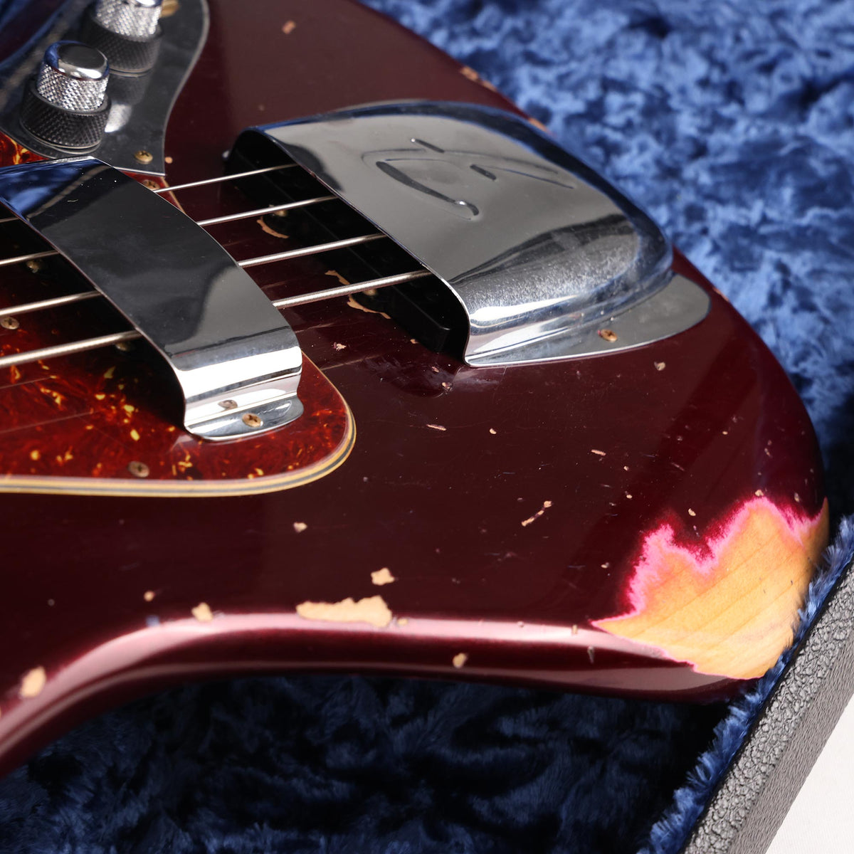 Fender Custom Shop 1962 Jazz Bass Relic Faded Aged Oxblood — 9