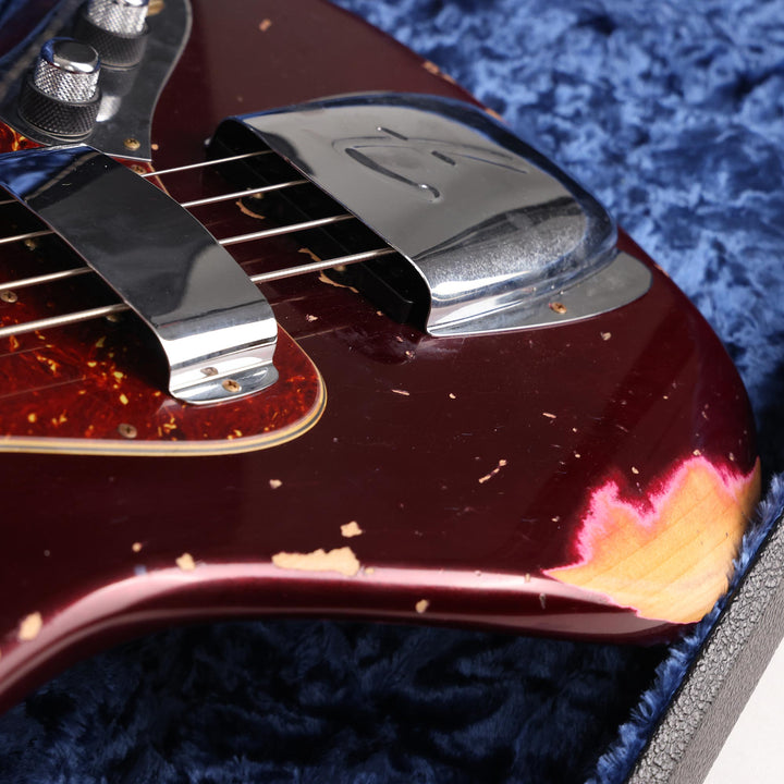 Fender Custom Shop 1962 Jazz Bass Relic Faded Aged Oxblood