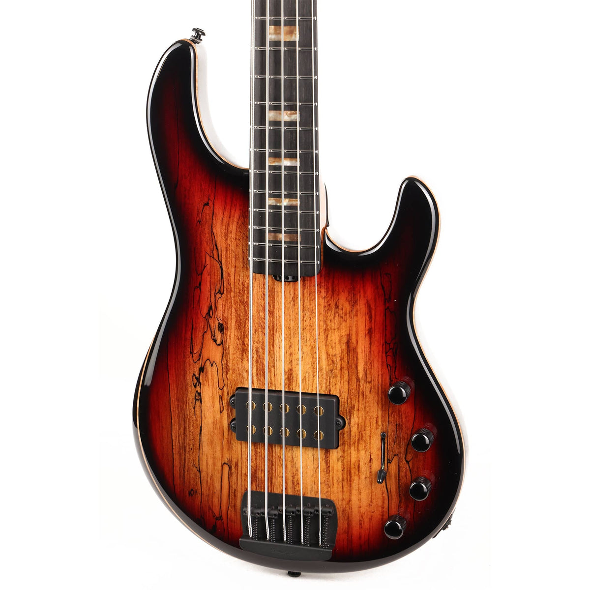 Ernie Ball Music Man 35th Anniversary StingRay 5 Bass Limited Edition Spalted Sunburst — 7
