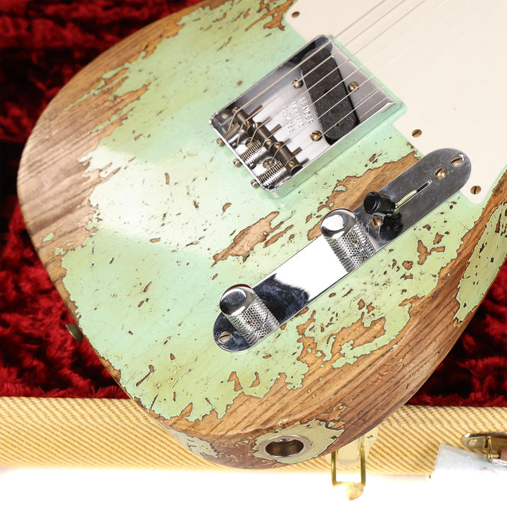 Fender Custom Shop 1950 Double Esquire Super Heavy Relic Faded Aged Surf Green 2023