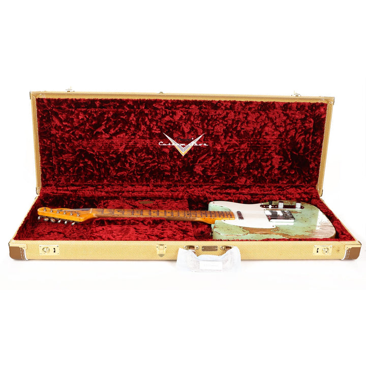Fender Custom Shop 1950 Double Esquire Super Heavy Relic Faded Aged Surf Green 2023