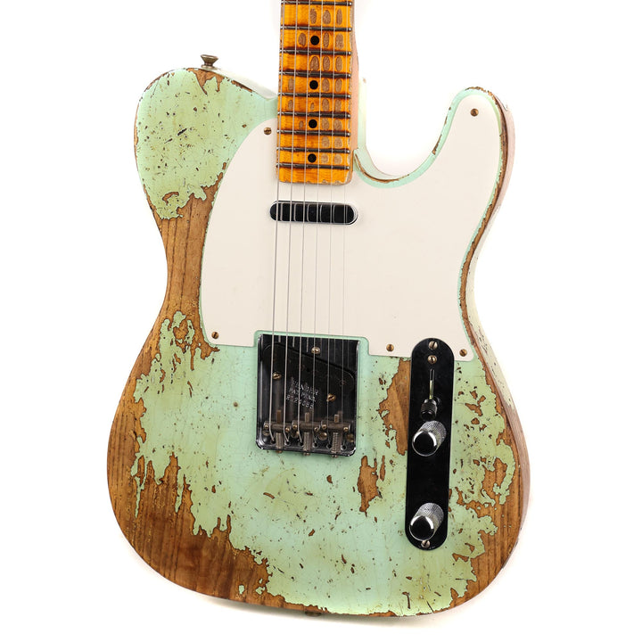 Fender Custom Shop 1950 Double Esquire Super Heavy Relic Faded Aged Surf Green 2023