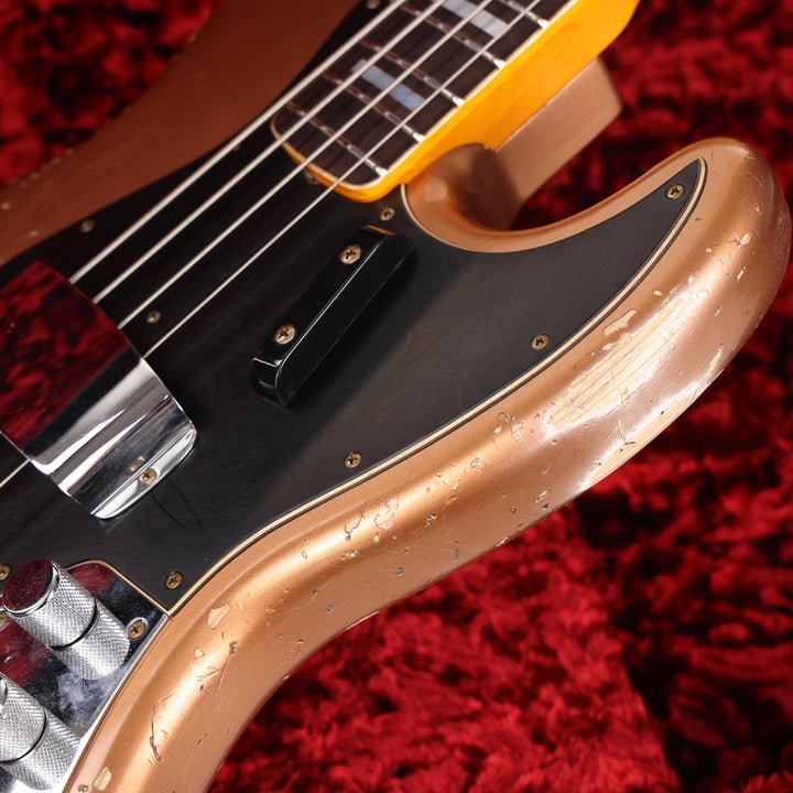 Fender Custom Shop Jazz Bass Heavy Relic Faded Aged Copper