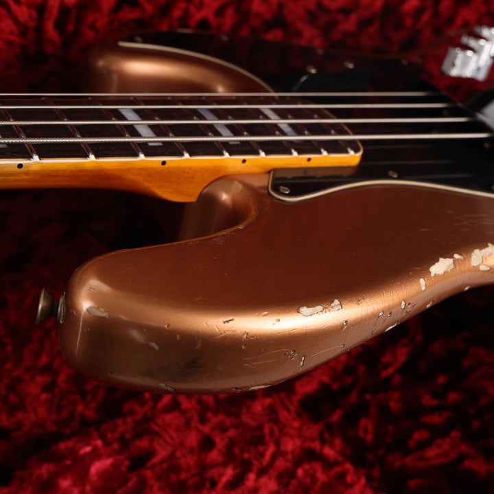 Fender Custom Shop Jazz Bass Heavy Relic Faded Aged Copper