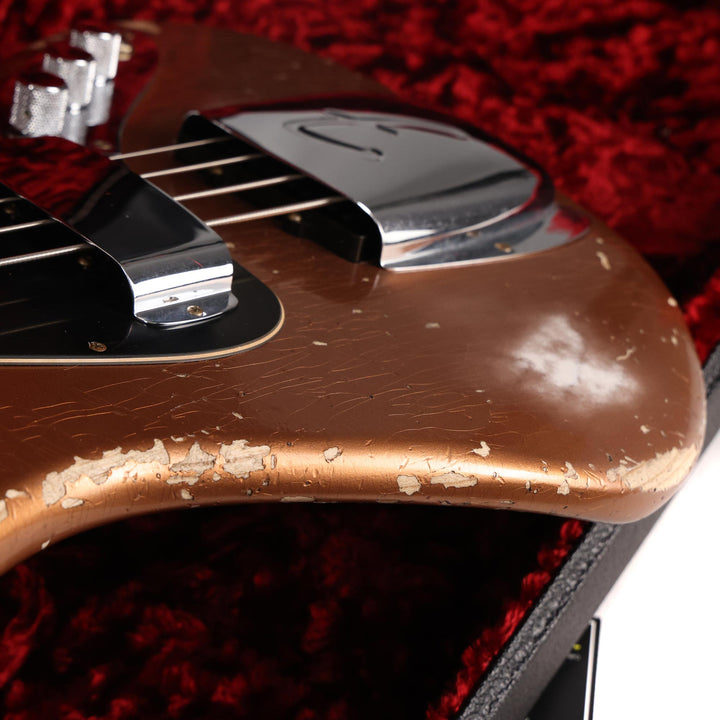 Fender Custom Shop Jazz Bass Heavy Relic Faded Aged Copper