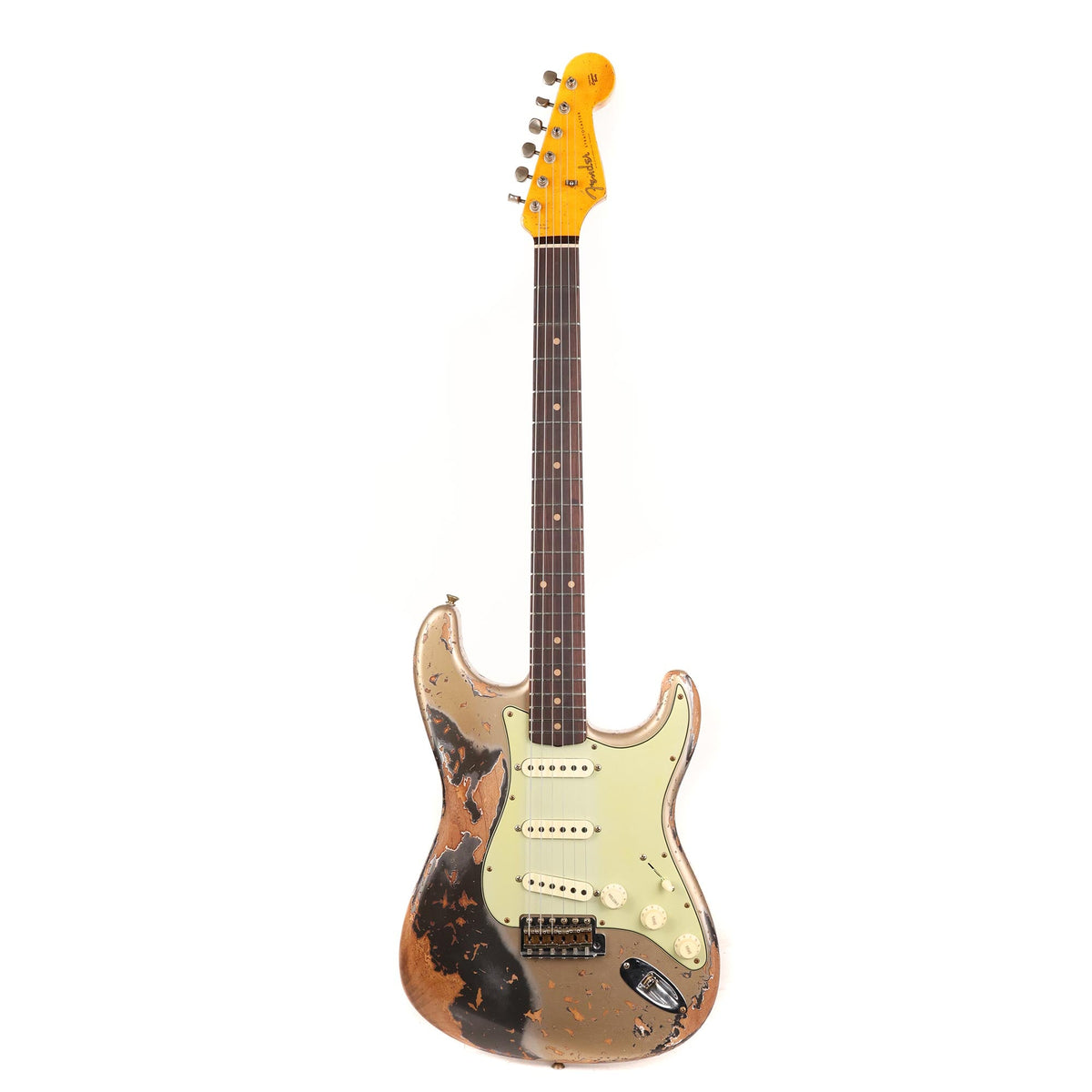 Fender Custom Shop 1959 Stratocaster Super Heavy Relic Faded Aged Shoreline Gold over Pewter 2023 — 2