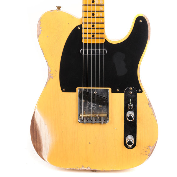 Fender Custom Shop 1952 Telecaster Heavy Relic Aged Nocaster Blonde