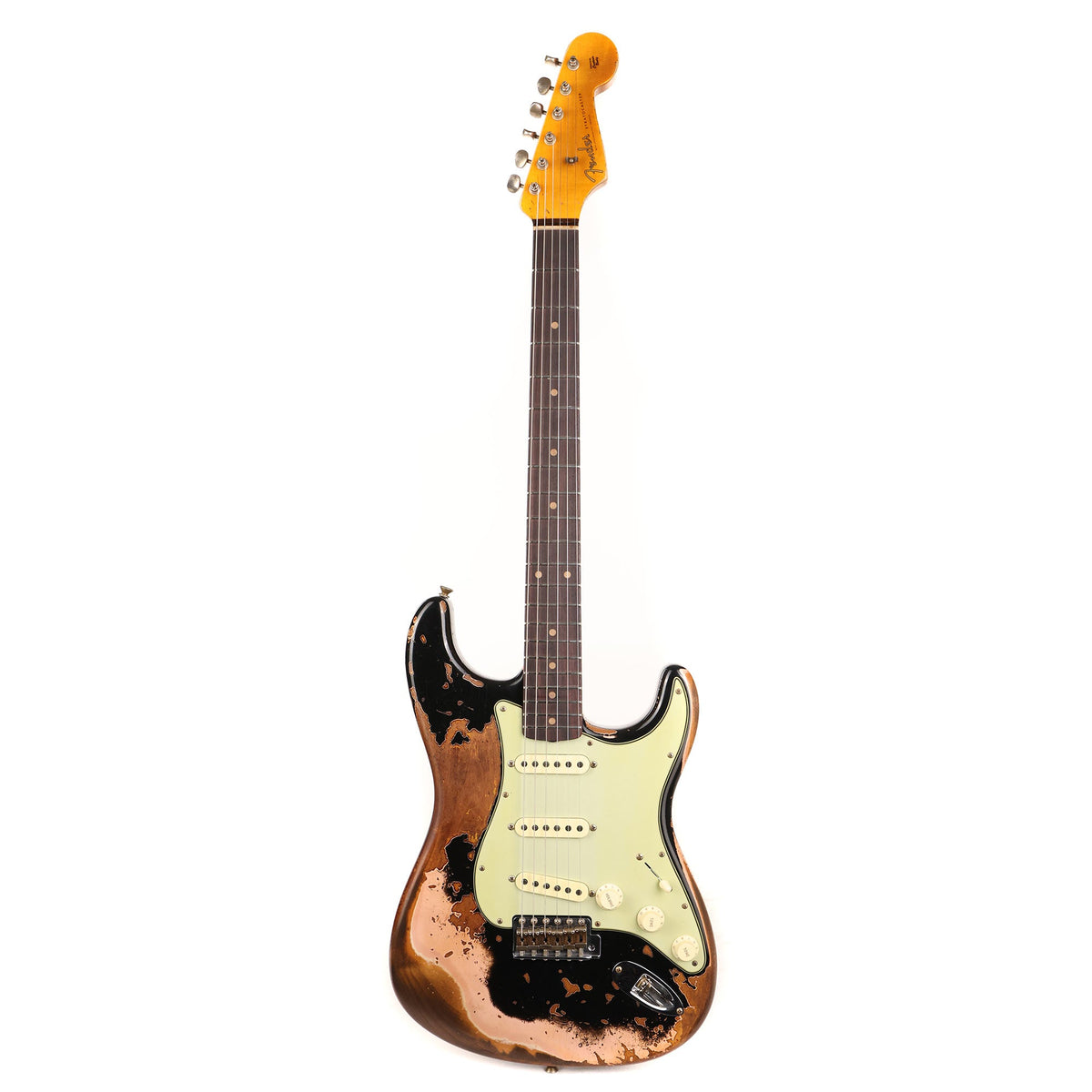 Fender Custom Shop 1959 Stratocaster Super Heavy Relic Aged Black over Shell Pink 2023 — 2