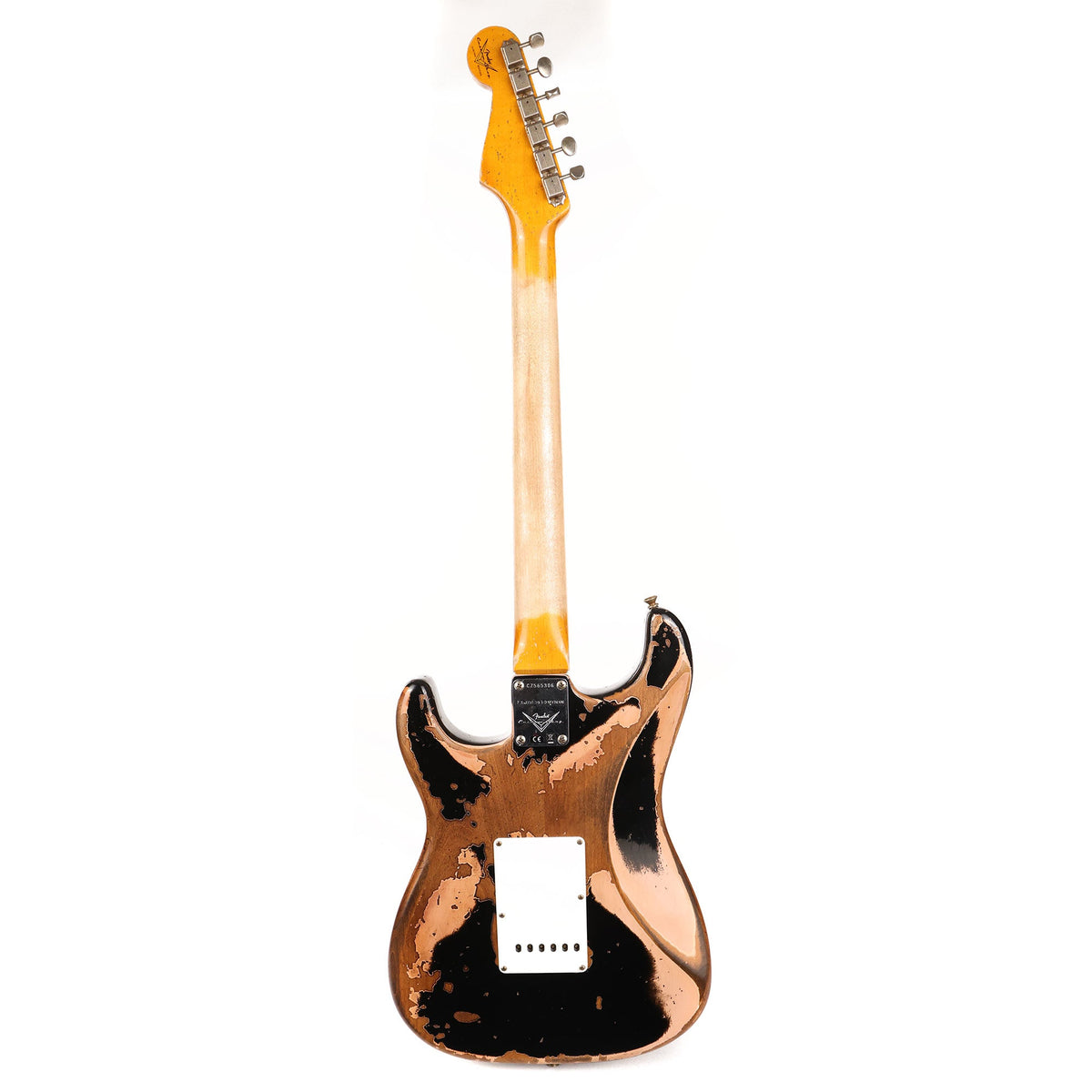 Fender Custom Shop 1959 Stratocaster Super Heavy Relic Aged Black over Shell Pink 2023 — 3