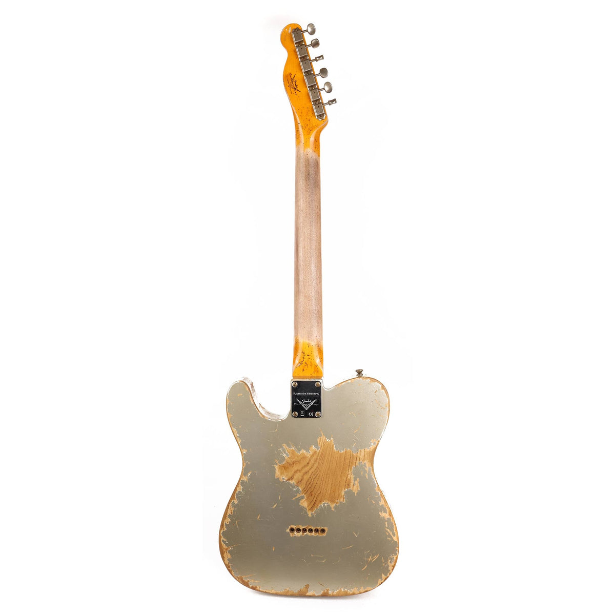 Fender Custom Shop 1950 Double Esquire Super Heavy Relic Faded Inca Silver — 3