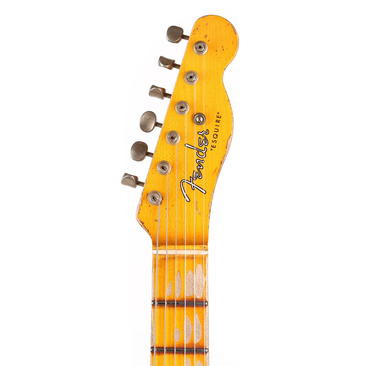 Fender Custom Shop 1950 Double Esquire Super Heavy Relic Faded Inca Silver — 4
