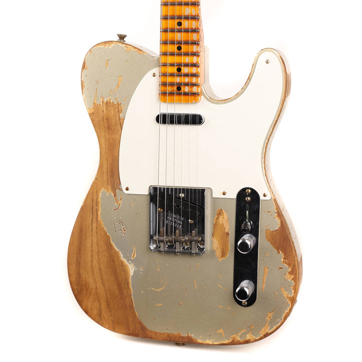 Fender Custom Shop 1950 Double Esquire Super Heavy Relic Faded Inca Silver