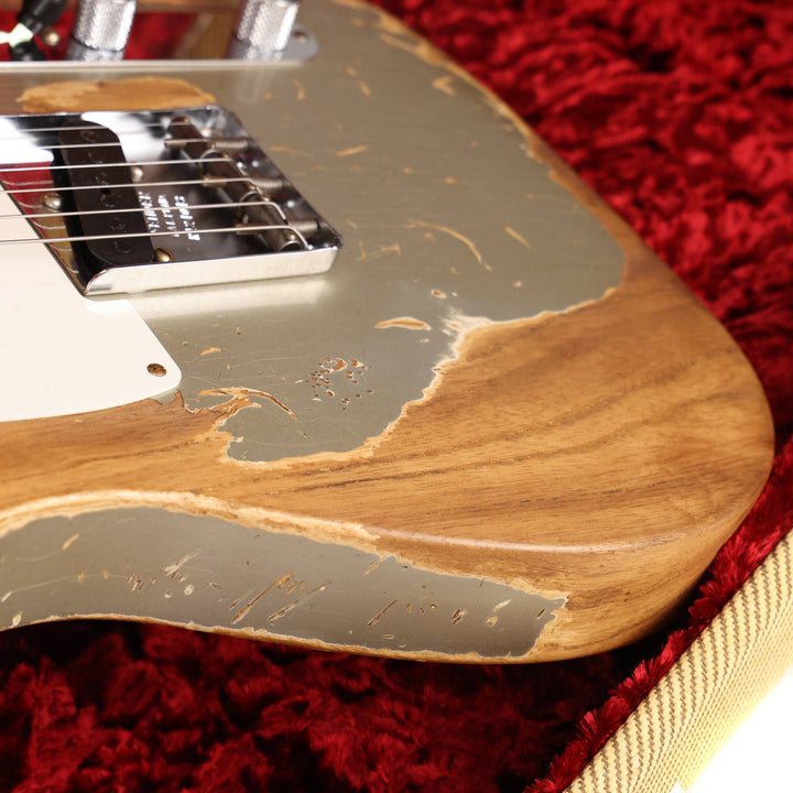 Fender Custom Shop 1950 Double Esquire Super Heavy Relic Faded Inca Silver