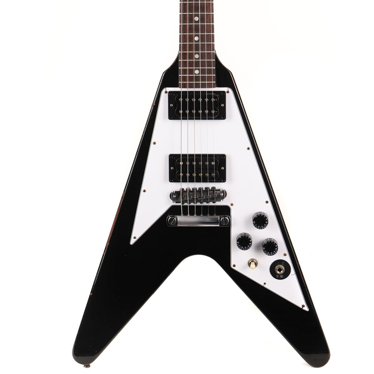 Gibson Custom Shop Kirk Hammett 1979 Flying V Murphy Lab Aged Ebony — 1