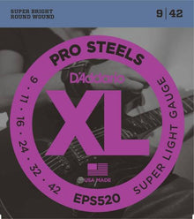 D'Addario ProSteels Electric Strings (Super Light 9-42)