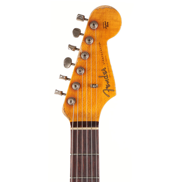 Fender Custom Shop 1959 Stratocaster Super Heavy Relic Faded Aged Black over Daphne Blue