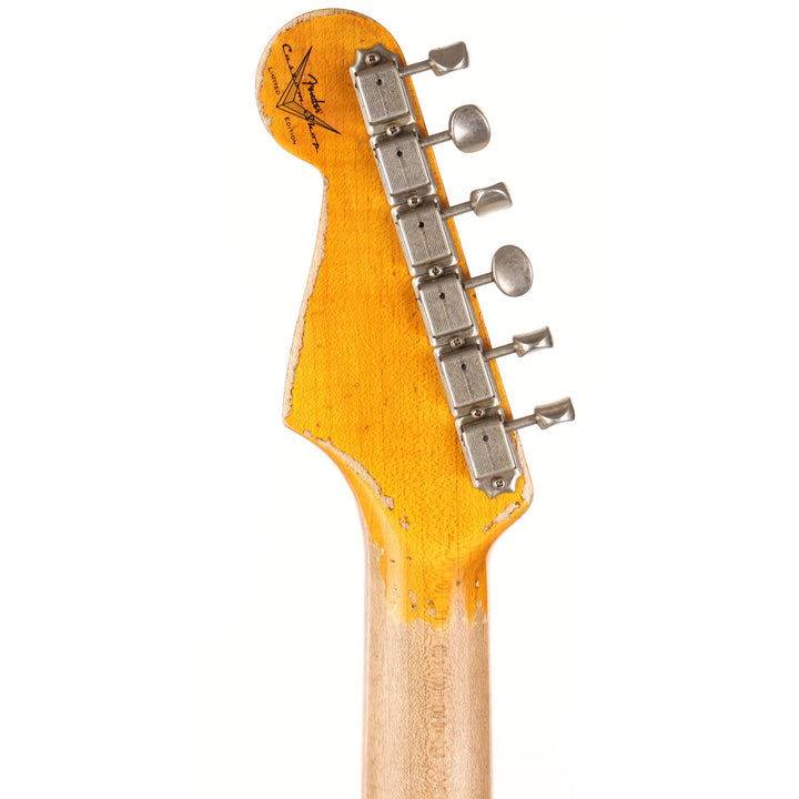 Fender Custom Shop 1959 Stratocaster Super Heavy Relic Faded Aged Black over Daphne Blue