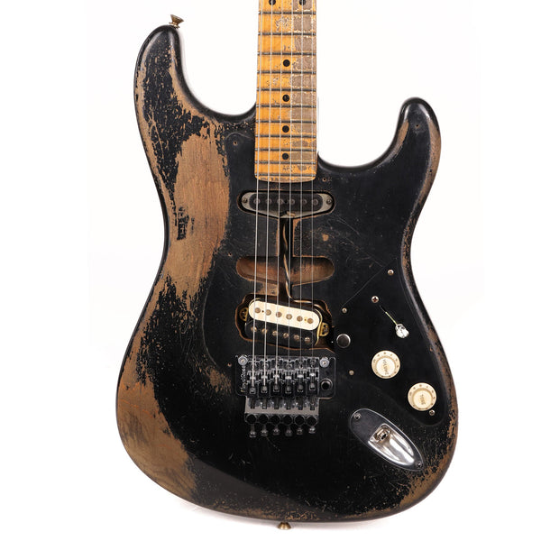 Fender Custom Shop 1957 Stratocaster Masterbuilt Andy Hicks Music Zoo Hacksaw Relic Super Faded Aged Black