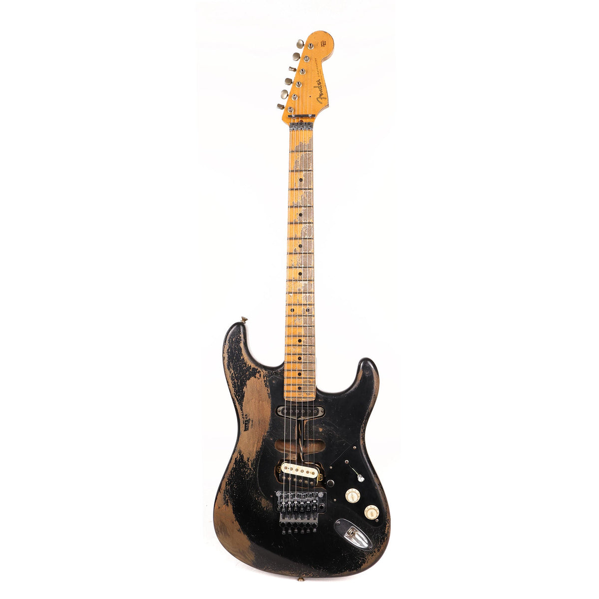 Fender Custom Shop 1957 Stratocaster Masterbuilt Andy Hicks Music Zoo Hacksaw Relic Super Faded Aged Black — 2