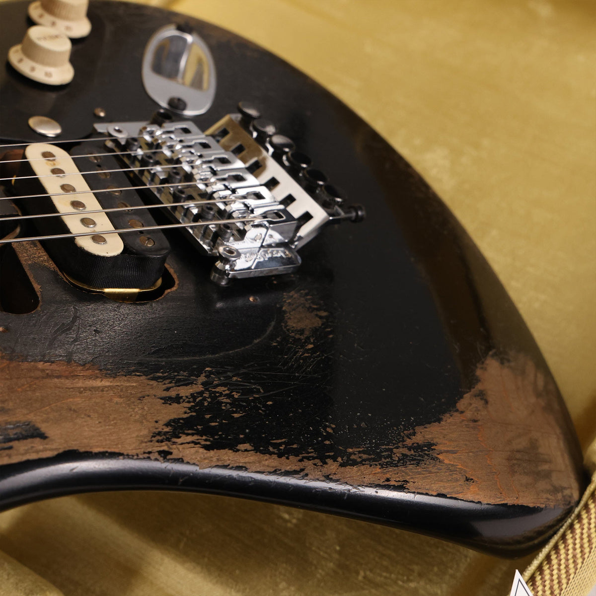 Fender Custom Shop 1957 Stratocaster Masterbuilt Andy Hicks Music Zoo Hacksaw Relic Super Faded Aged Black — 8