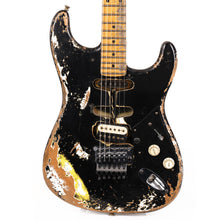 Fender Custom Shop 1957 Stratocaster Masterbuilt Andy Hicks Music Zoo Hacksaw Relic Black over Yellow