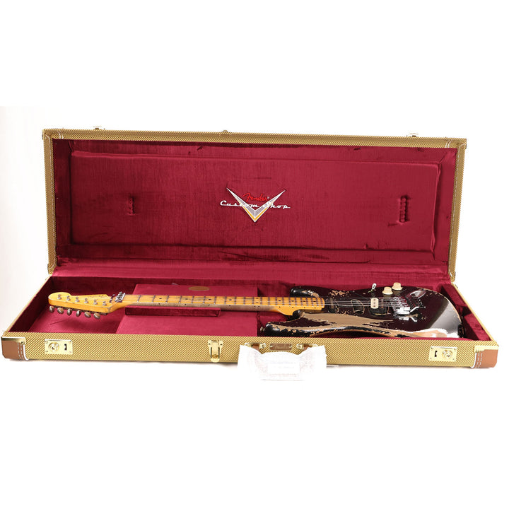 Fender Custom Shop 1957 Stratocaster Masterbuilt Andy Hicks Music Zoo Hacksaw Relic Black