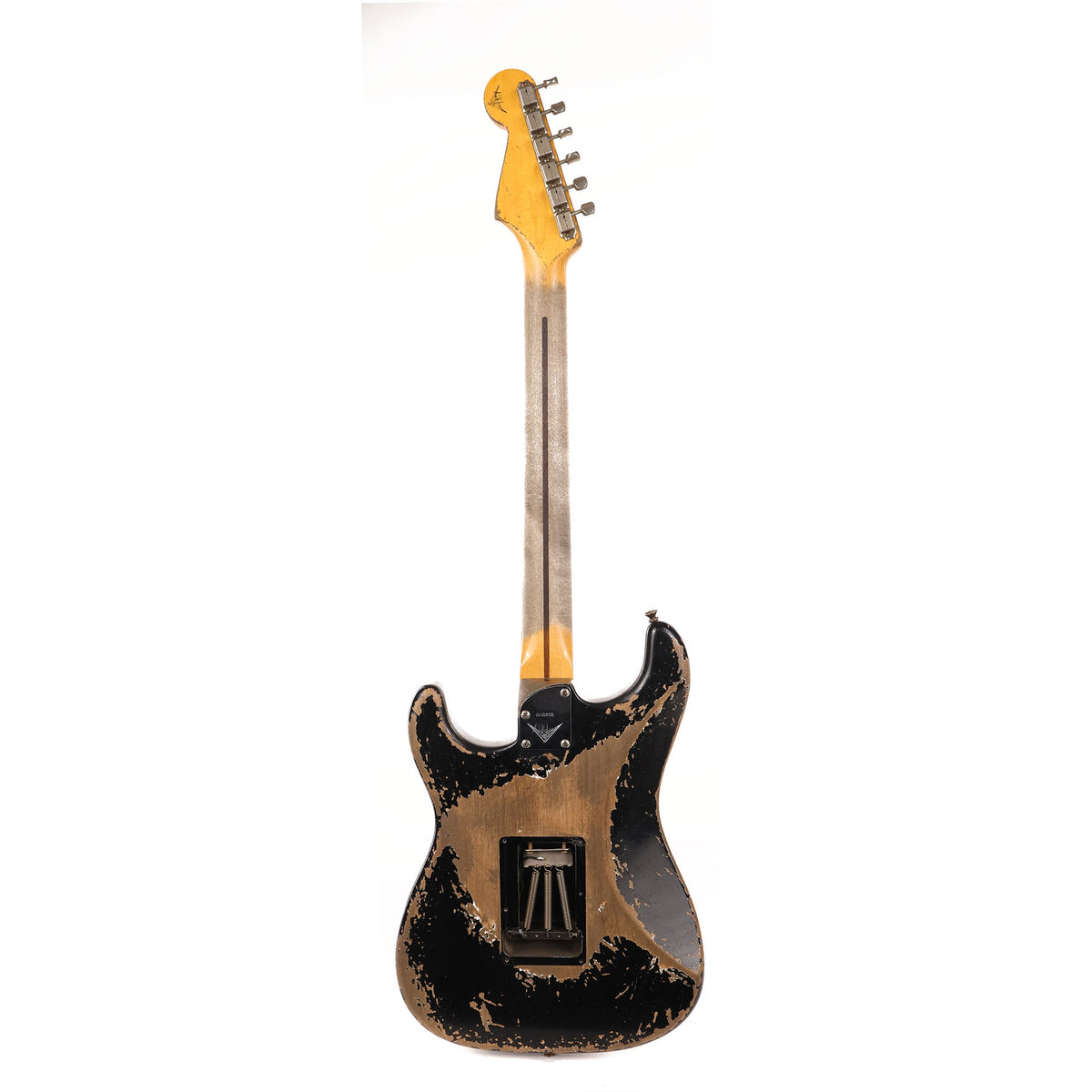 Fender Custom Shop 1957 Stratocaster Masterbuilt Andy Hicks Music Zoo Hacksaw Relic Black — 3