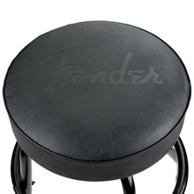 Fender Embossed Black Logo Barstool Black 24 in.