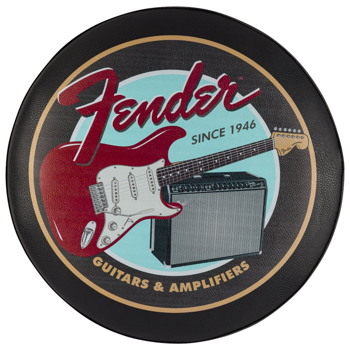 Fender Guitars and Amps Pick Pouch Barstool Black 24 in.