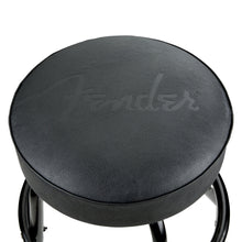 Fender Embossed Black Logo Barstool Black 30 in.